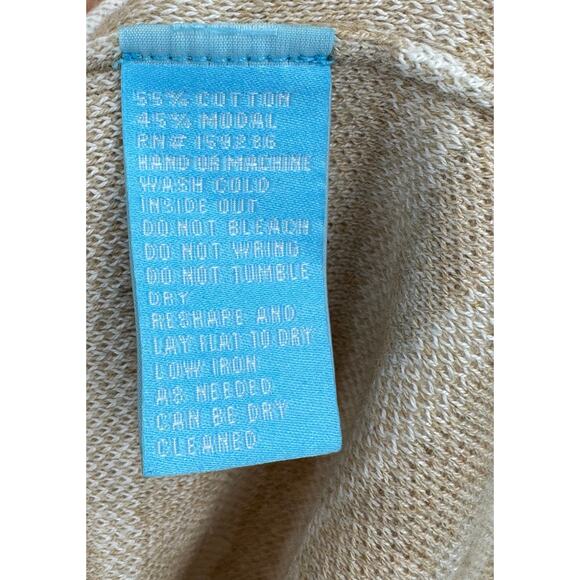 J. McLaughlin Morrison sweater XL animal print modal blend oatmeal white NEW - Picture 6 of 7